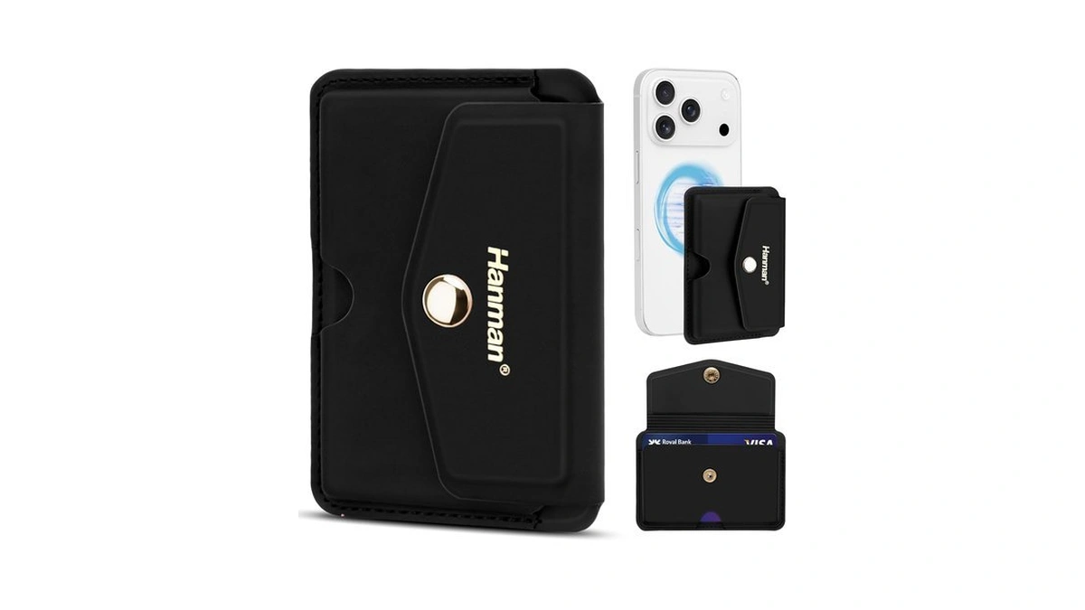 Hanman Magnetic Card Holder Compatible With Iphone 17/16/15/14/13/12 Series,magnetic Phone
