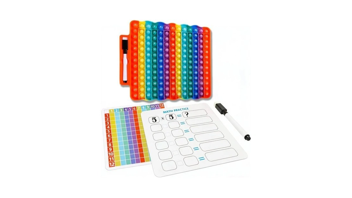 E3 Multiplication Table Game Pop Fidget Learning Toy Educational Math