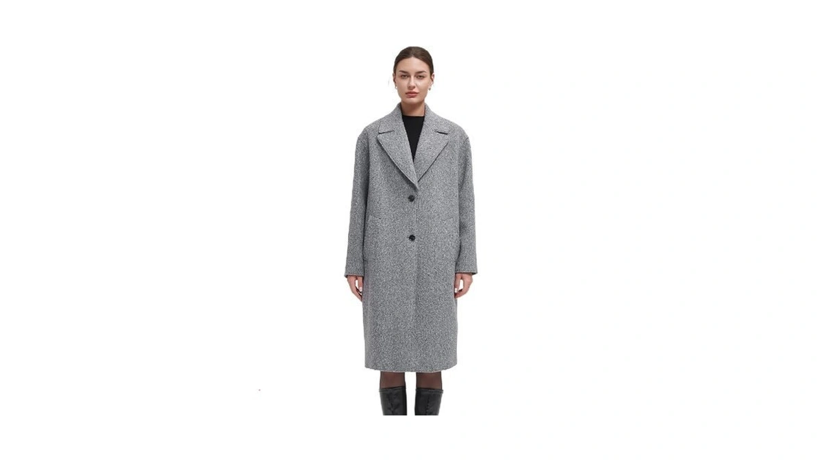 Ikazz Women's Warm Trench Coat, Winter Long Trench Coat For