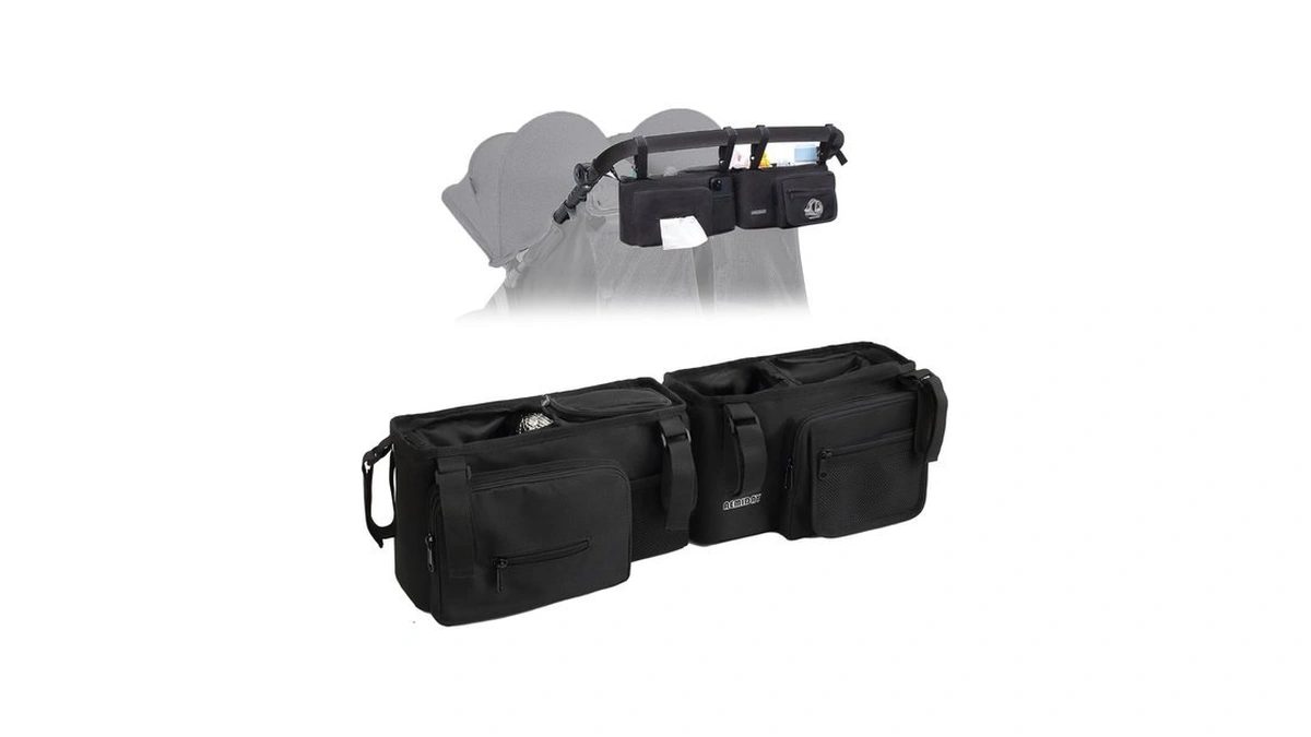 Aemiday Double Stroller Organizer Compatible With Bob Duallie And Baby