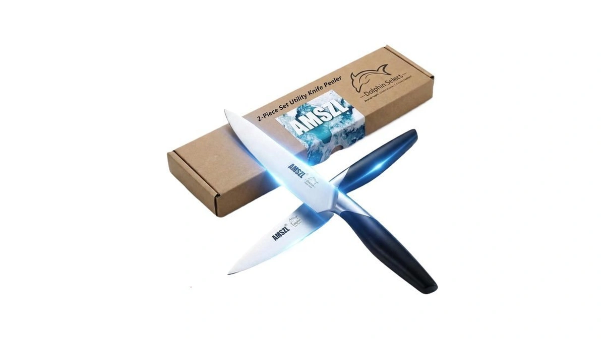 Amszl 2-piece Paring Knife Set, 3.5 & 5 Inch German