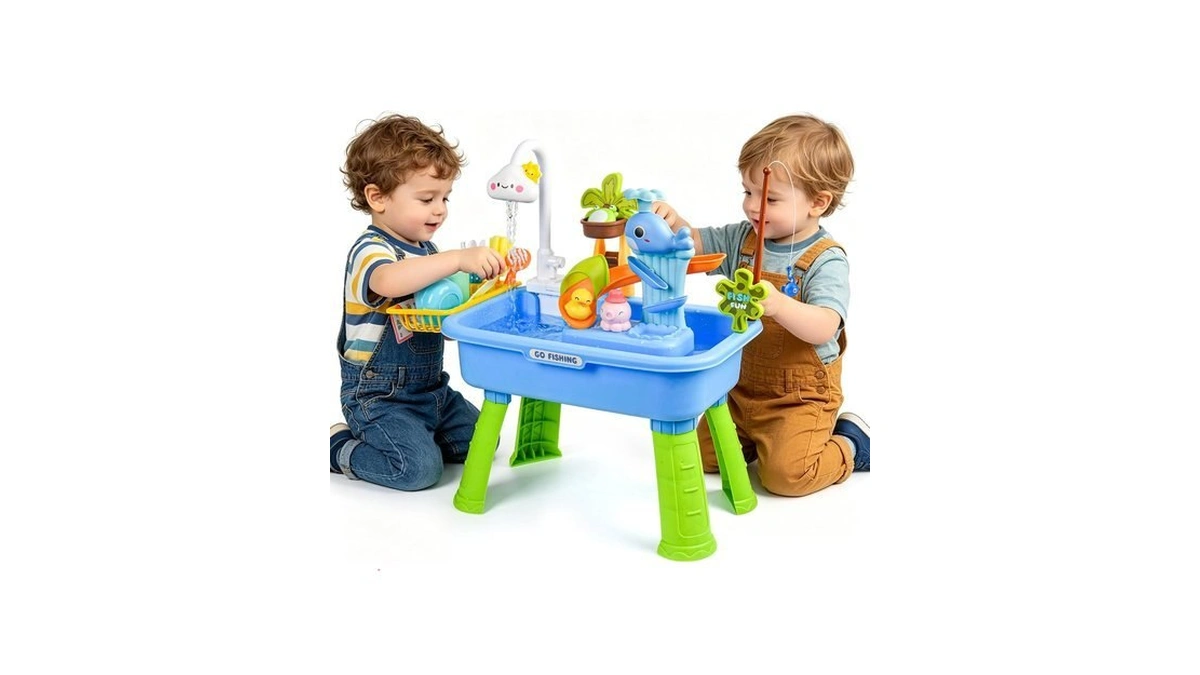 Dtadvlo Upgraded Toddler Sand Water Table Toy With Electric Water