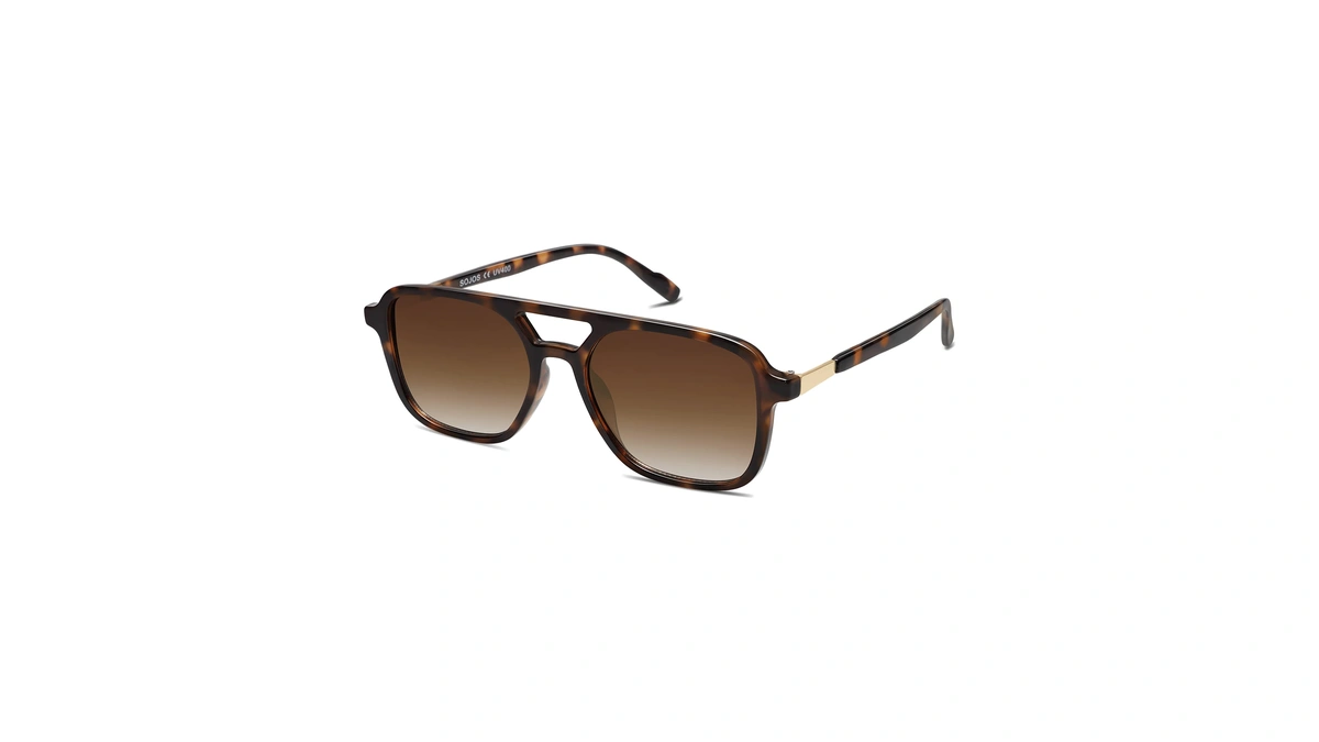 Sojos Retro Aviator Sunglasses Women Men Trendy Rectangle Shades Sj2202c3