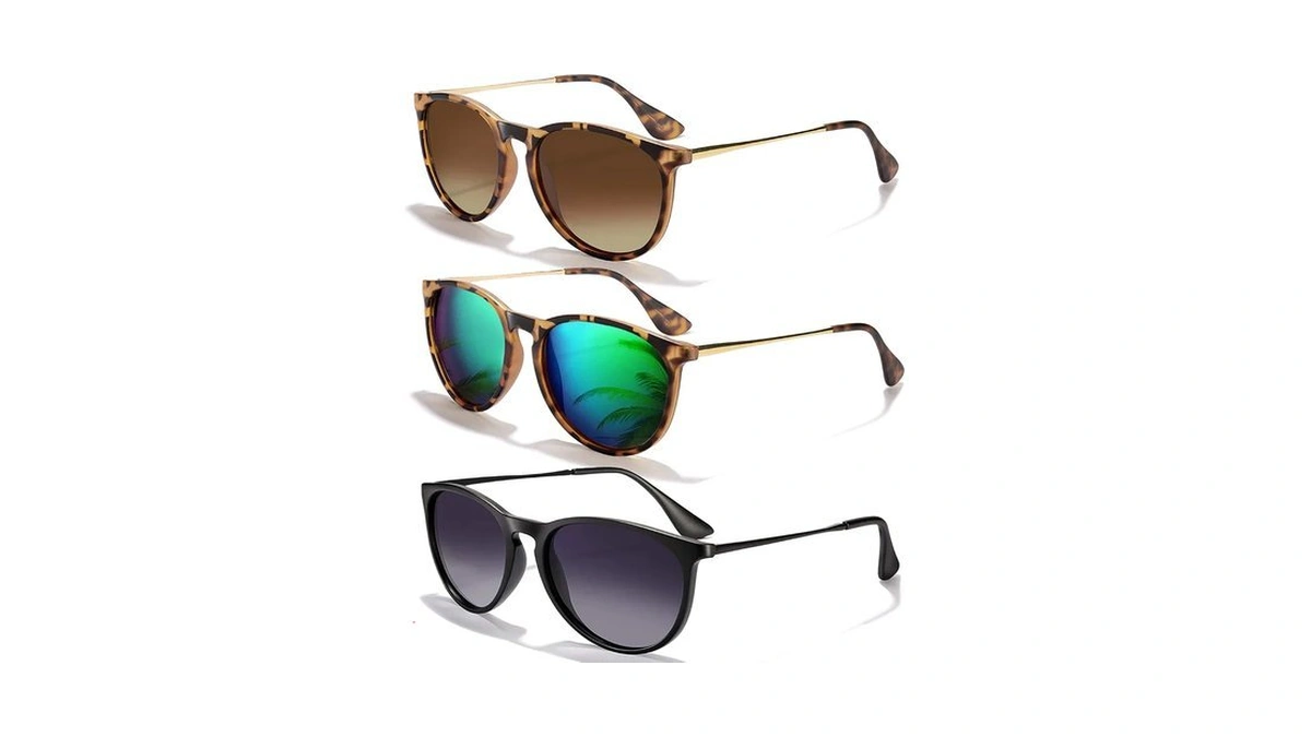 Chbp Sunglasses Womens Men Polarized Uv Protection Trendy Vintage Retro
