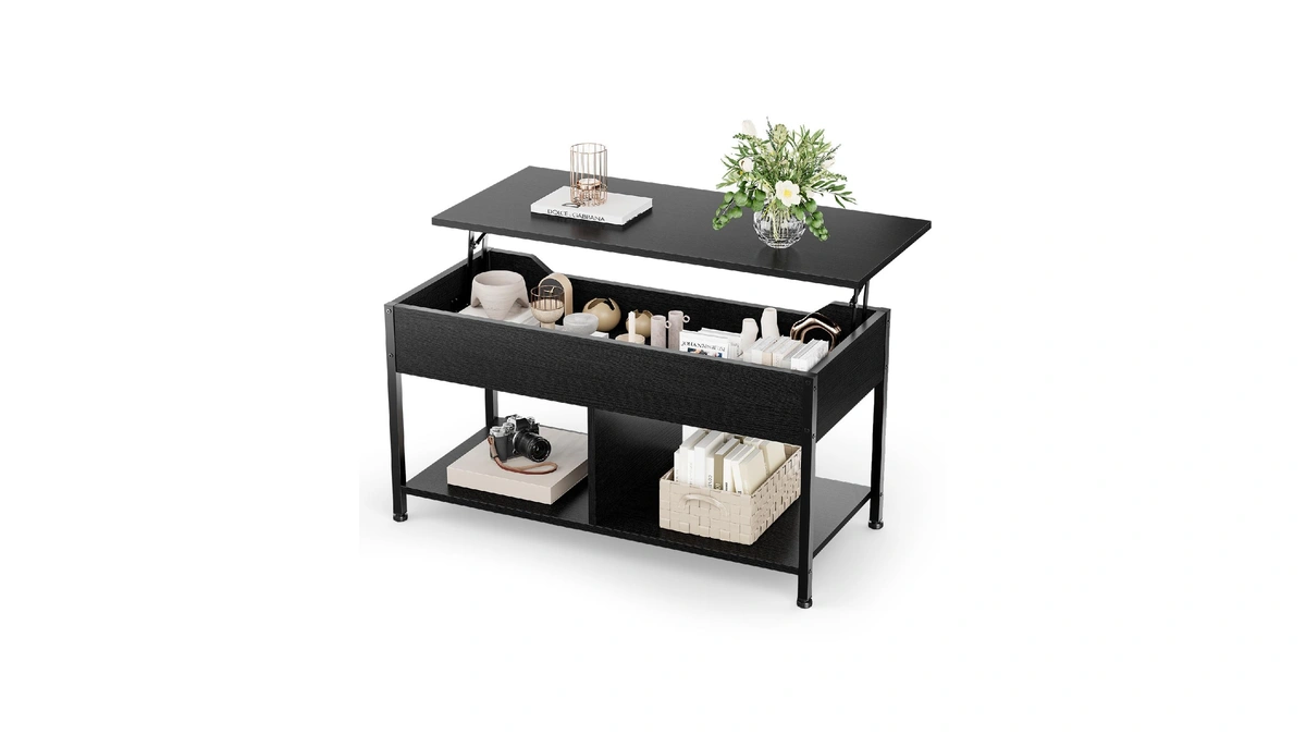 Olixis Coffee Table With Storage For Home Living Room Office,