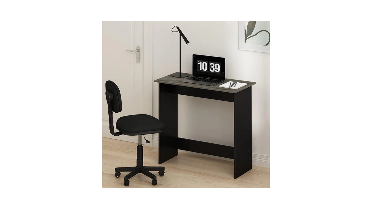 Furinno Simplistic 31-inch Grey Computer Desk, Small Office Desk, Rectangular