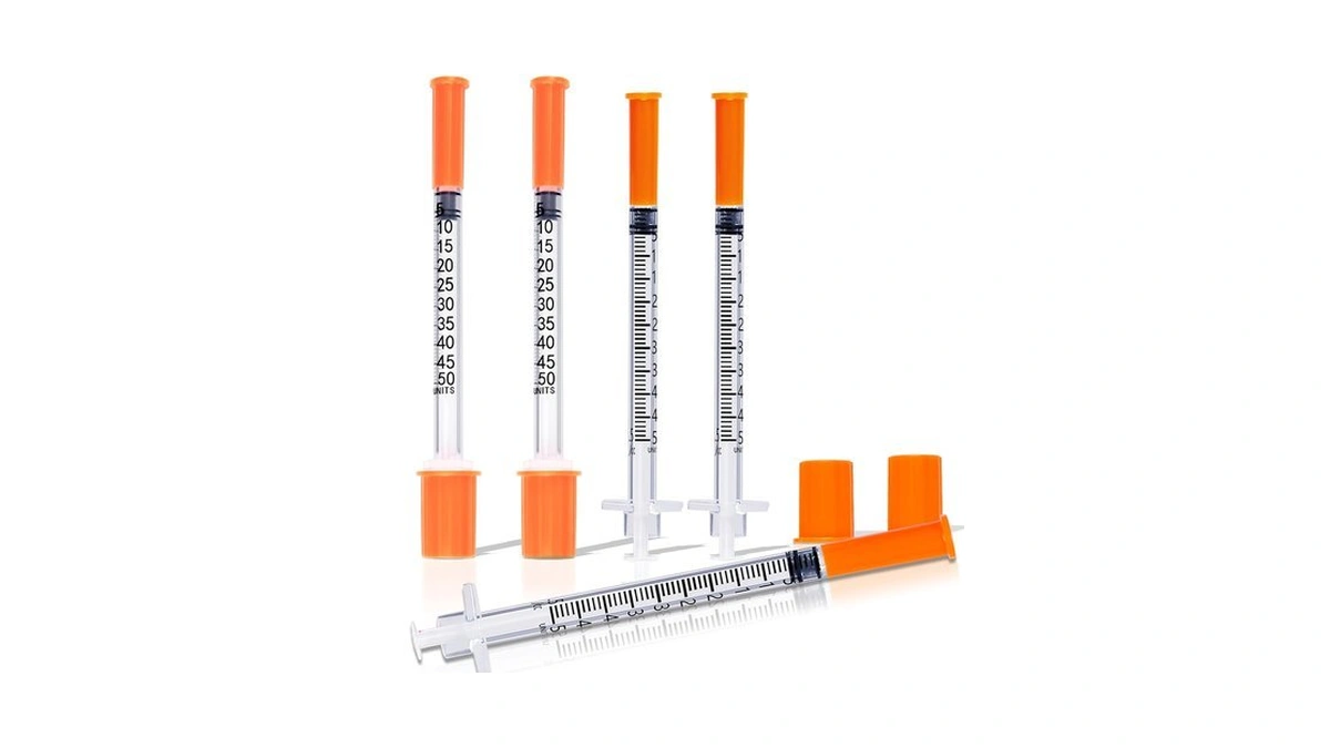 0.5ml Syringe 31g 5/16 Inch, Lab Supplies Individually Wrapped Pack