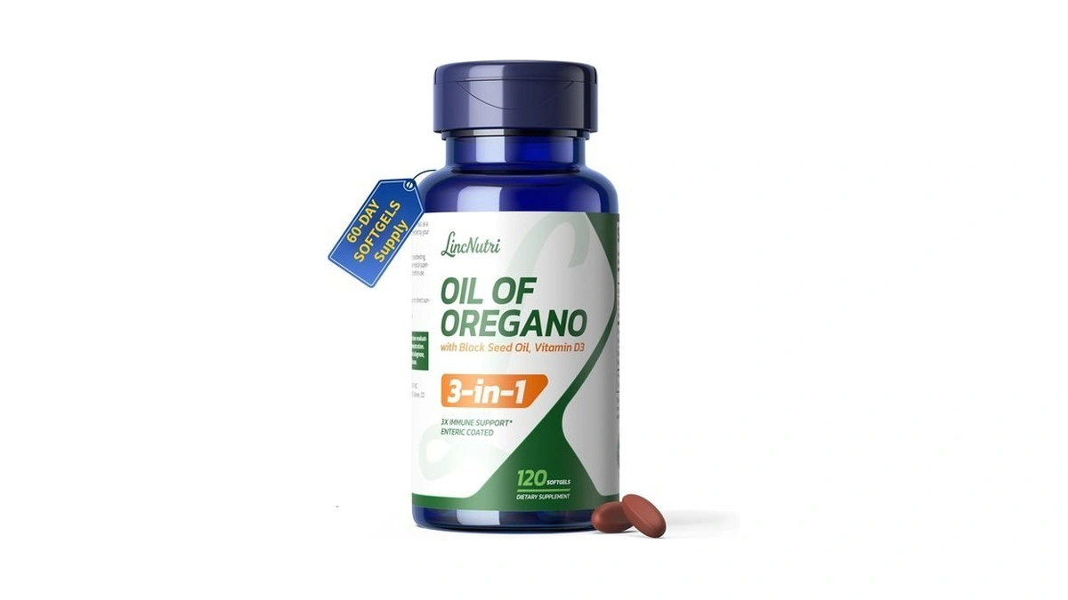 Lincnutri Oil Of Oregano With Black Seed Oil & Vitamin