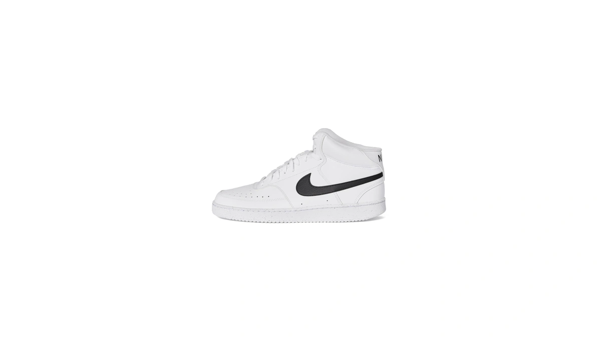 Nike Court Vision Mid Next Nature Men's Sneakers, White Black