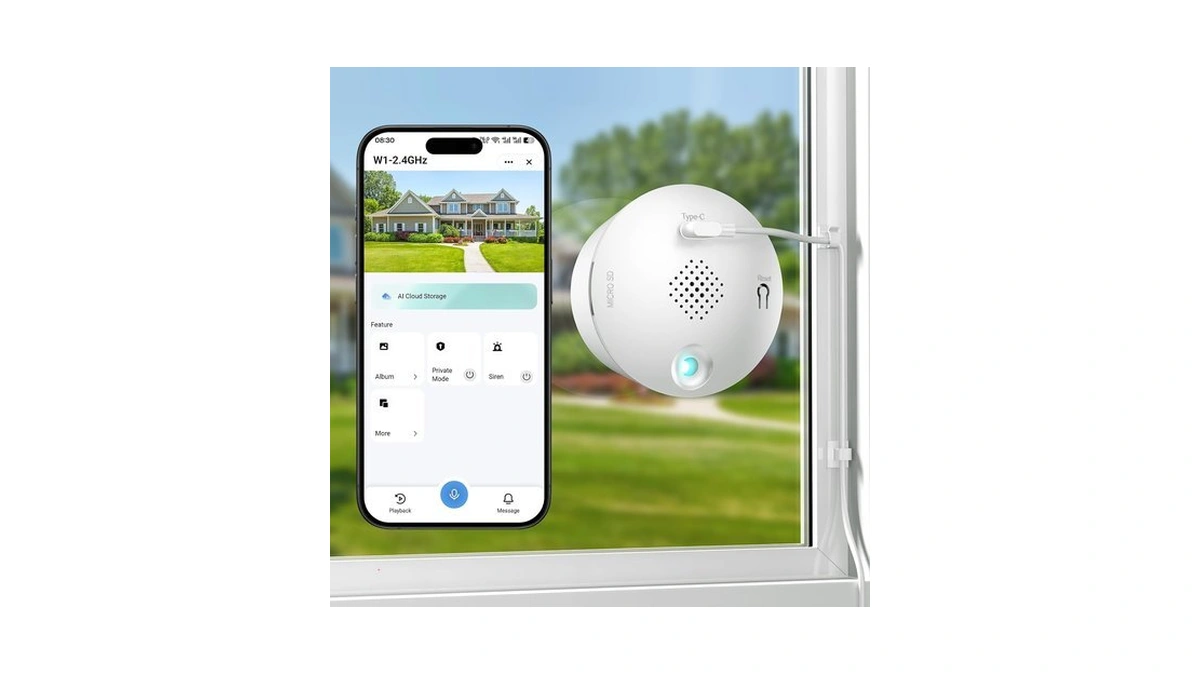 Gosulub 3mp 2k Window Camera For Home Security, Indoor Camera