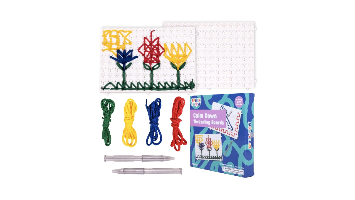 Spark & Wow Calm Down Threading Boards, Set Of 2,