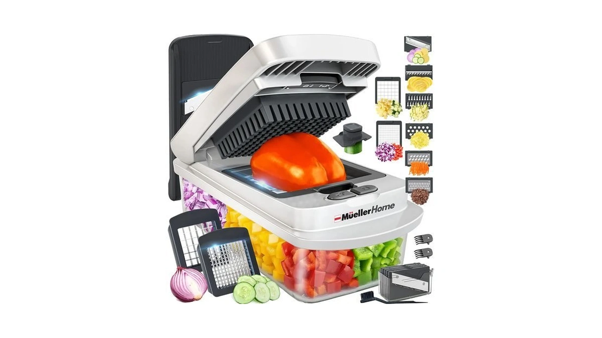 Mueller The Real Original Pro Vegetable Chopper & Mandoline Slicer,