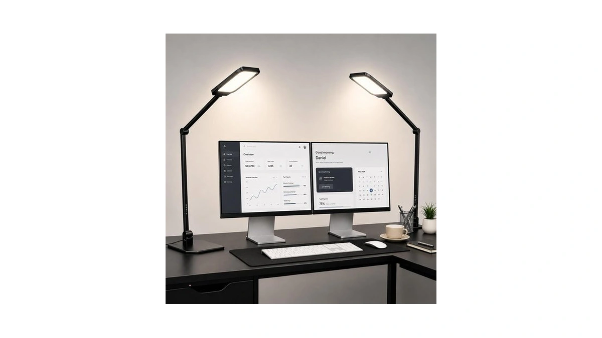 Ns Led Desk Lamp 2 Pack For Home Office, Desk