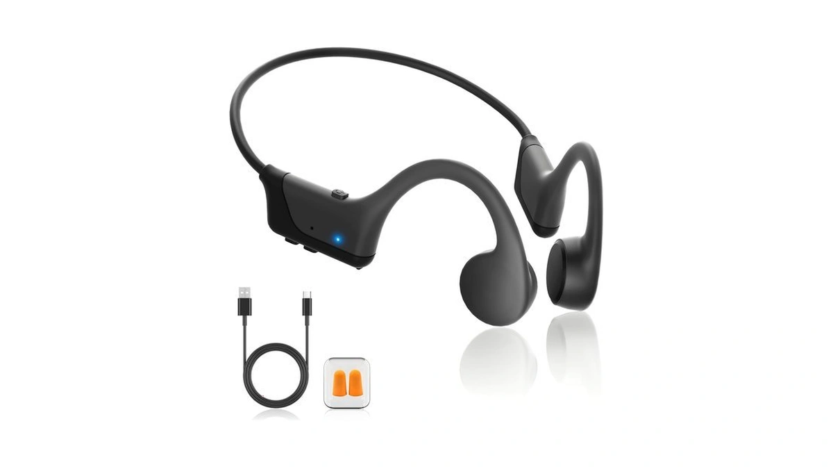 New Bone Conduction Open-ear Headphones, Bluetooth 6.0, Ipx5 Waterproof, 8h