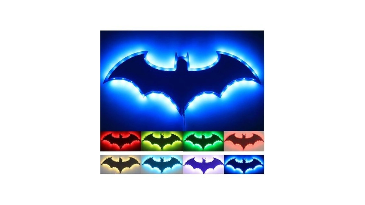 Bat Night Light Superhero Led Signal Cool Lamp With 16
