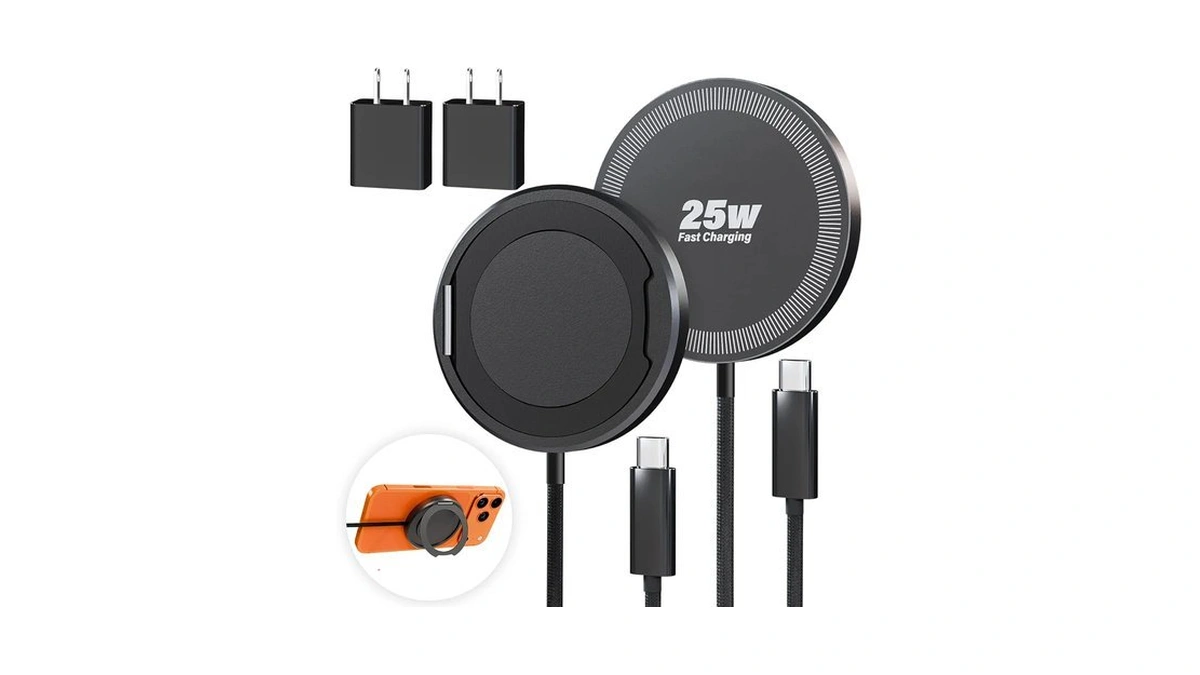 2pack Magnetic Wireless Iphone Charger Fast Phone Charger With Stand,