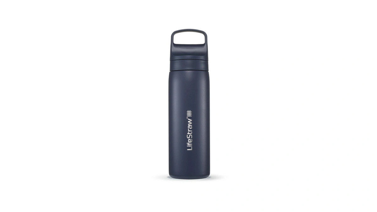 Lifestraw Go Series — Water Bottle Stainless Steel Bottle, 18oz,