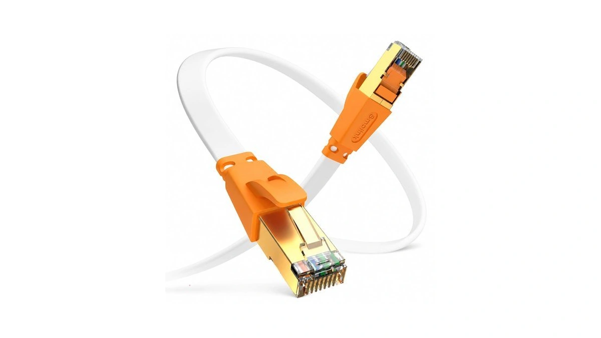 Smolink Cat 8 Ethernet Cable 15ft, 40gbps 2000mhz Flat Lan