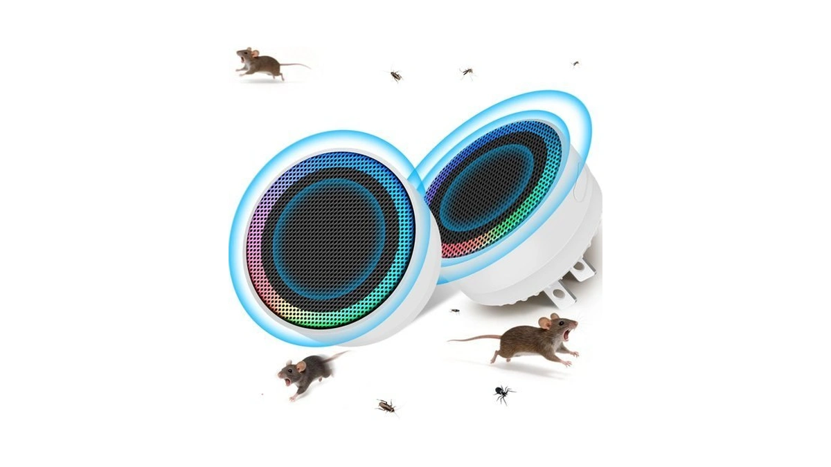 Ultrasonic Pest Control Repellent,mice Traps Indoor Plug In,ivory-2 Pack