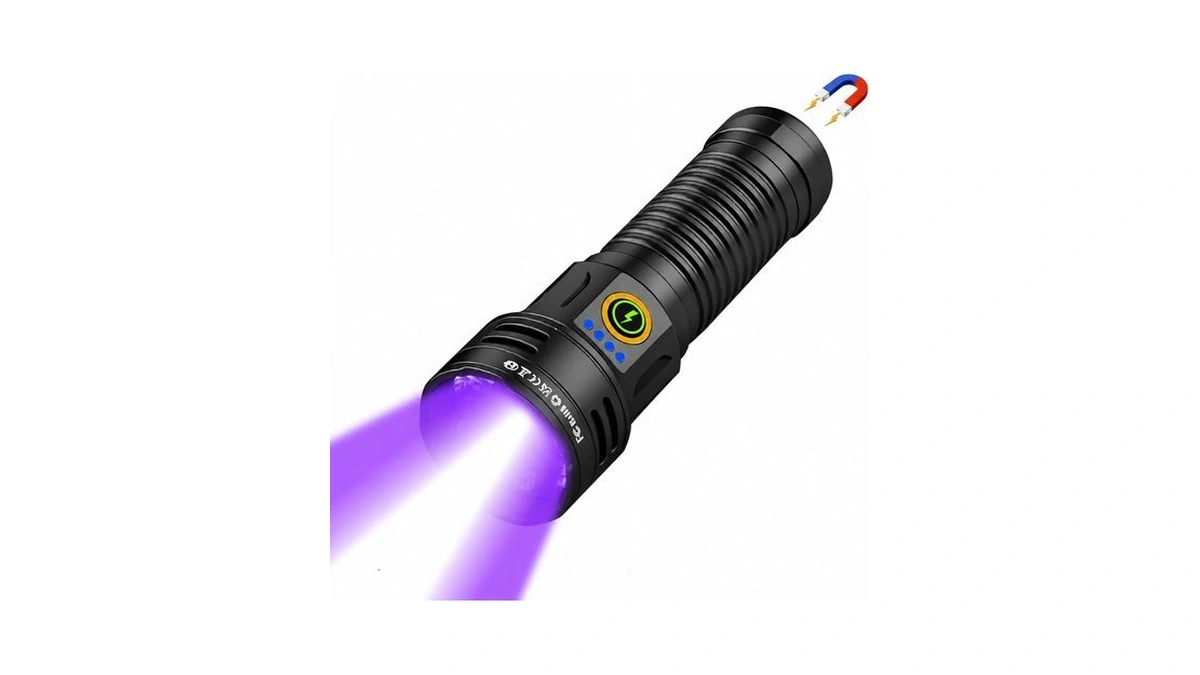 Itoncs Uv Flashlight With 365nm Black Light & White Light,