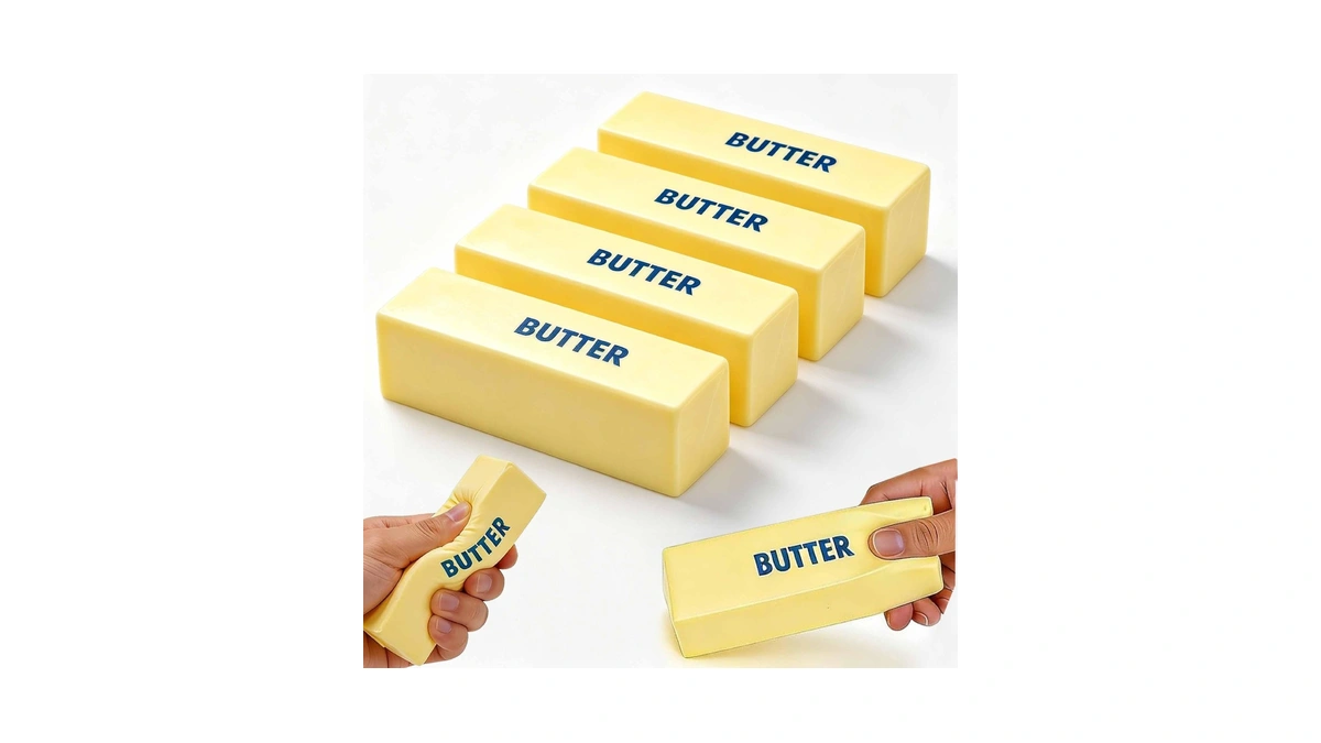 4 Pcs Slow Rising Butter Squishies Fidget Toys Adults, Slow