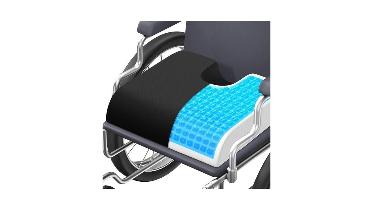Tranquilmoments Seat Cushion, Gel Wheelchair Seat Cushion, Black