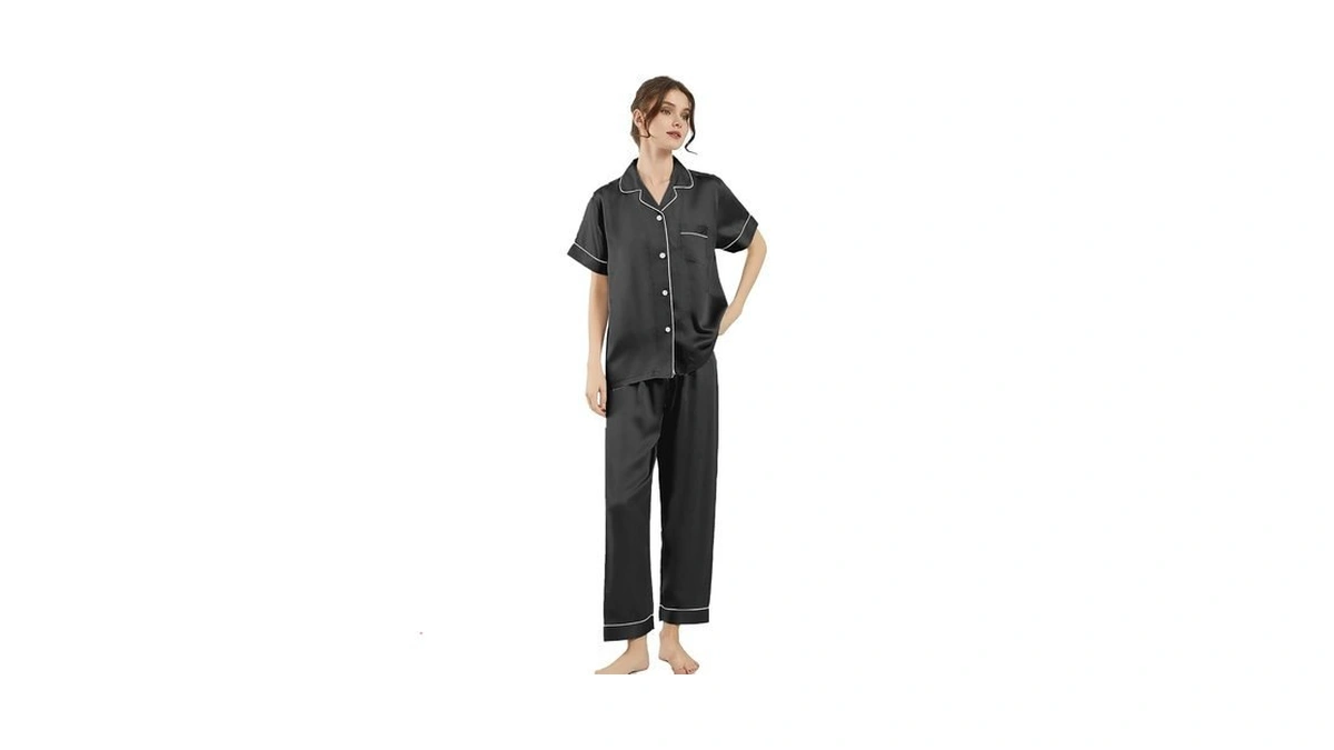 Amazon coupon: T-stage Women's Tencel Satin Pajamas Set