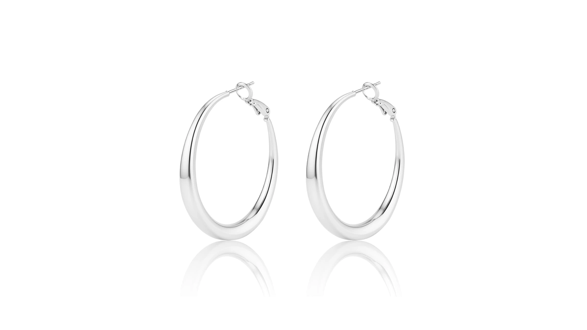 Cobi Thick Hoop Earrings For Women, 18k Gold & 925