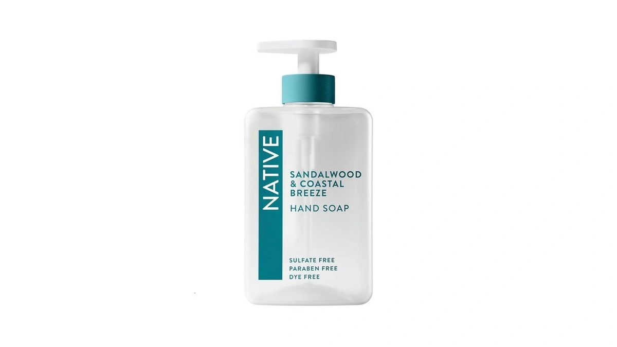 Native Liquid Hand Soap, Sandalwood & Coastal Breeze Scent, Non-drying