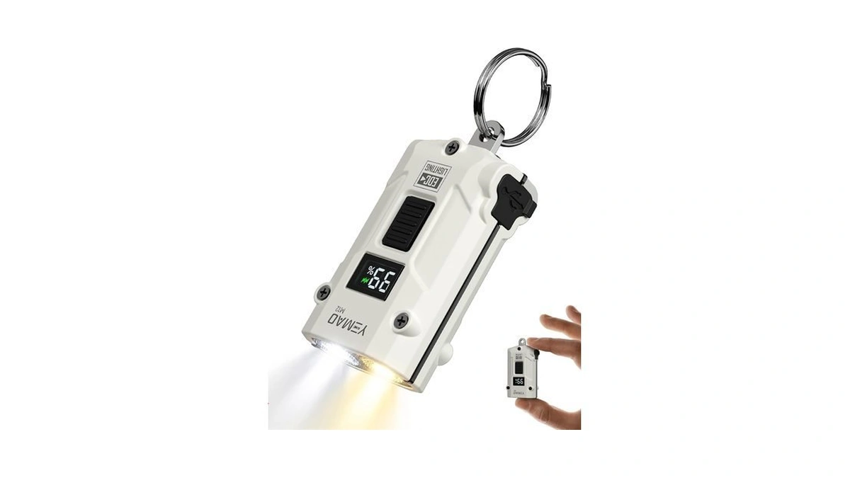 Amazon coupon: Rechargeable Keychain Flashlight, Dual L
