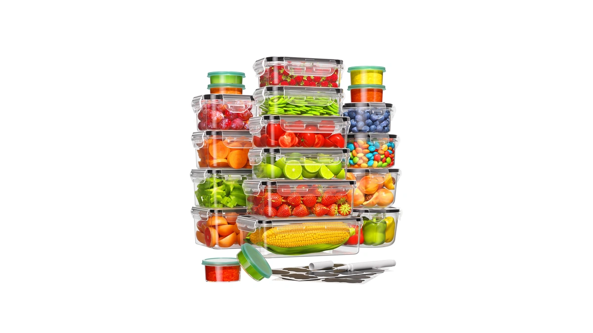 Canfanni 40 Piece Food Storage Containers With Lids, Bpa-free