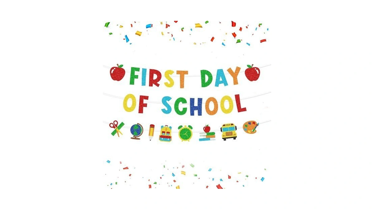 First Day Of School Banner, Back To School Decorations For