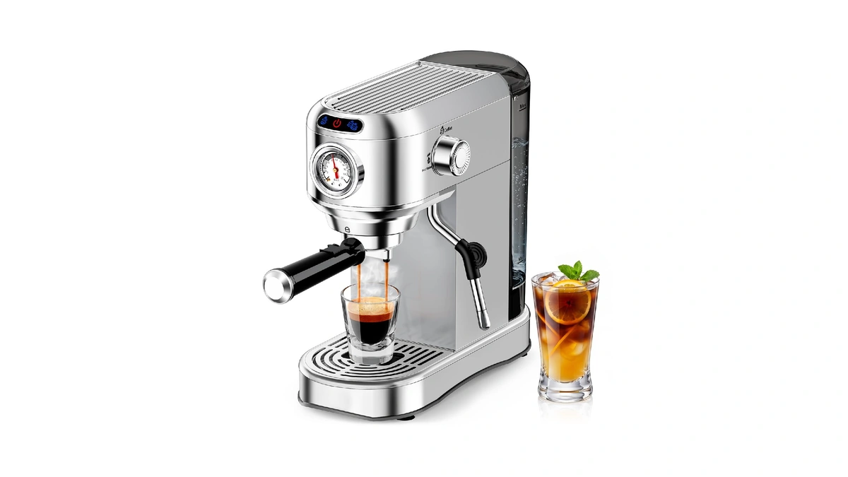 Aercana Espresso Machine 20 Bar, Compact Espresso Coffee Machine With