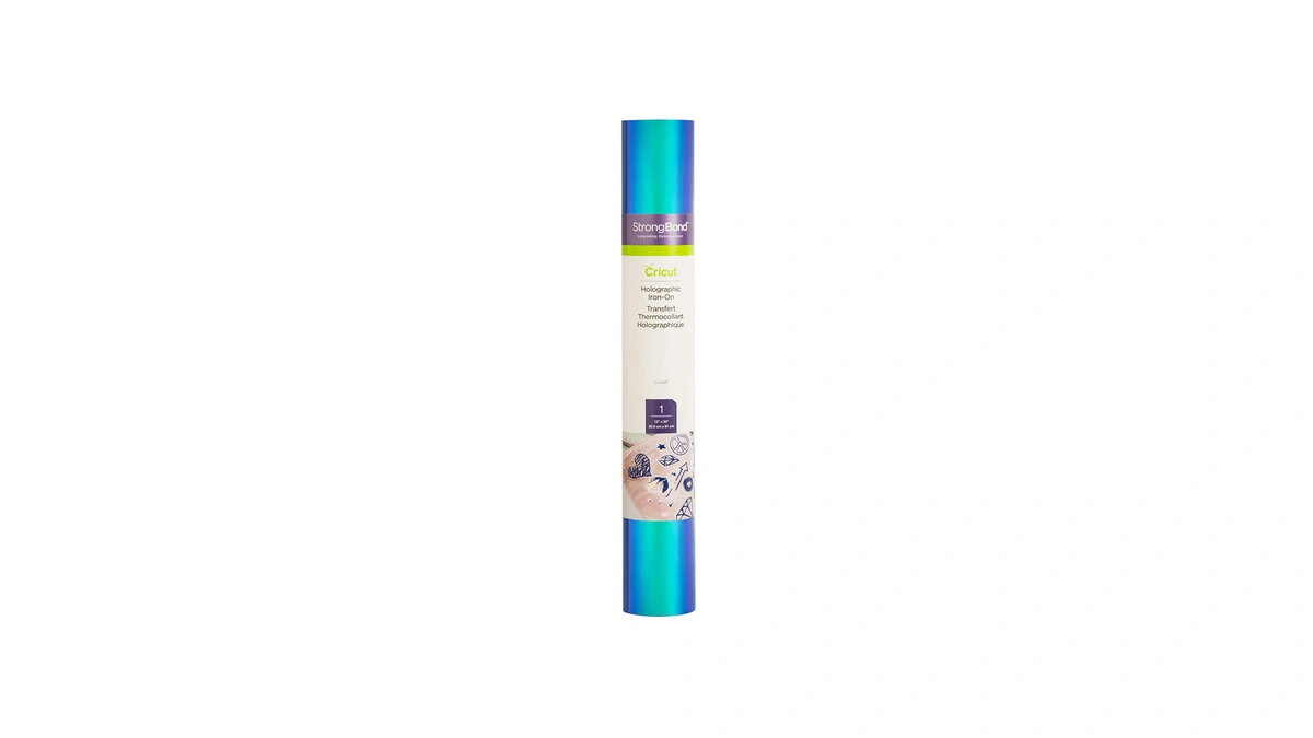 Cricut Holographic Iron On, Cobalt - 2ft Roll (12'x24') -