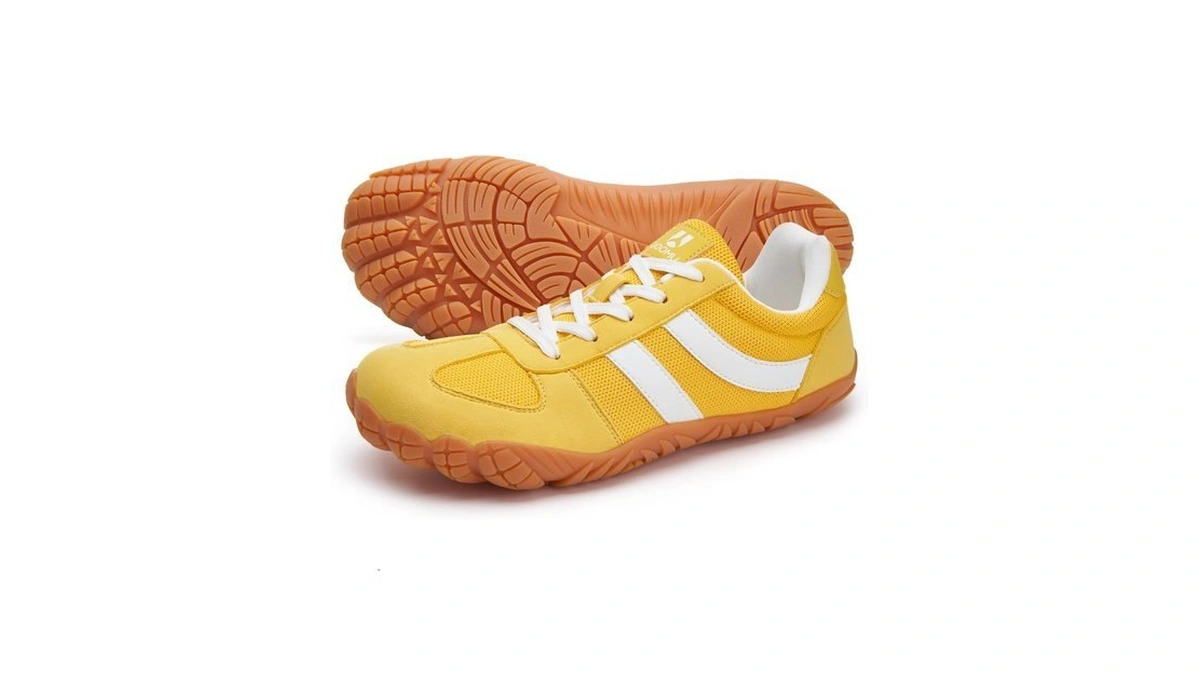 Uoomu Barefoot Shoes Women Men Wide Toe Box Sneakers Orange,