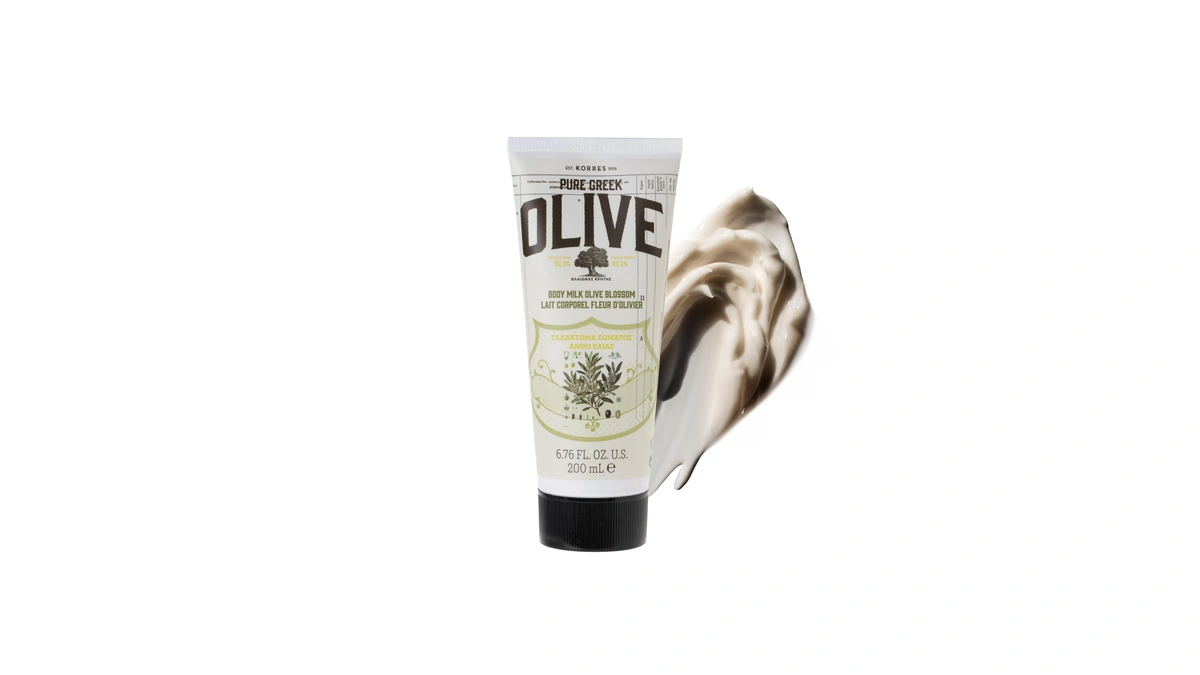 Korres Olive Blossom Body Milk, Hydrating Lotion, 6.76 Fl Oz