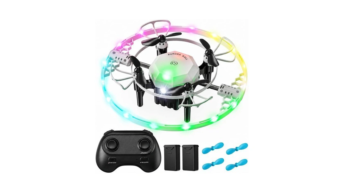 Mini Rc Drone Quadcopter For Kids With Colourful Led Lights,