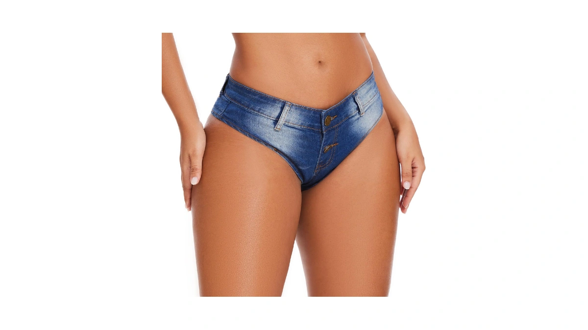 Lzkehcy Women's Sexy Low Rise Mini Denim Shorts Jeans Hot