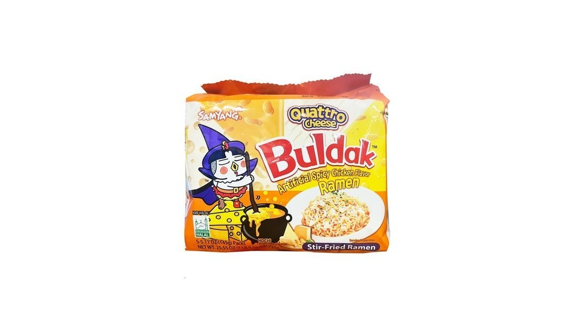 Samyang Quattro Cheese Flavor Buldak Ramen Pack Of 5