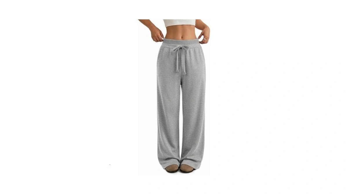 Athmile Sweatpants Women Wide Leg High Waisted Baggy Lounge Casual