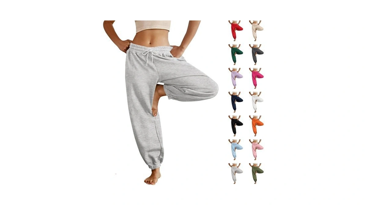 Lightweight Fleece Joggers Women Y2k Casual Drawstring High Waisted Pants