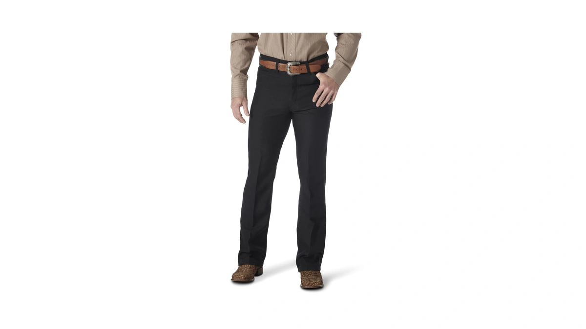 Wrangler Mens Wrancher Dress Jeans Black