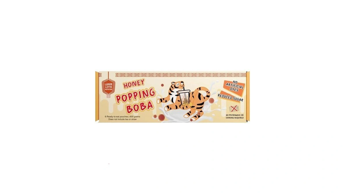 Lunar Lifts Honey Popping Boba Pearls, Low Calorie, Boba Tea