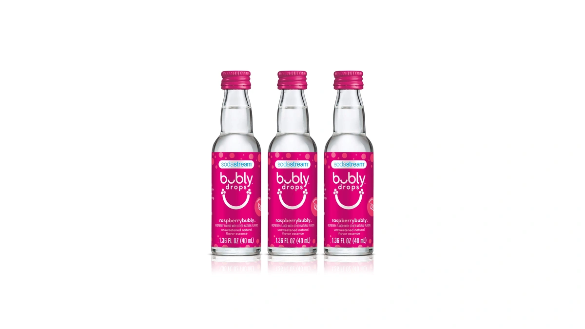 Sodastream Bubly Drops, Raspberry, 1.36oz (pack Of 3)