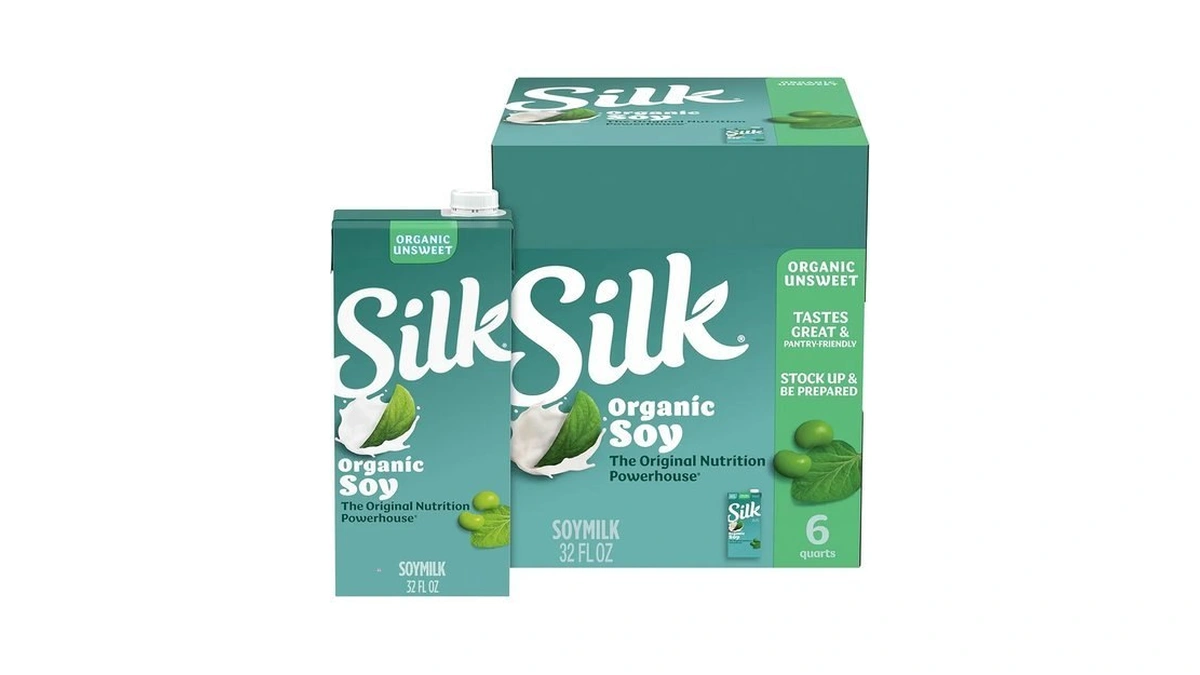 Silk Shelf-stable Organic Soy Milk, Unsweetened, Dairy-free, Vegan, Non-gmo Project