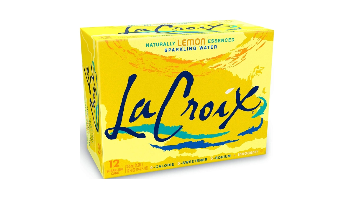 La Croix, Water Sparkling Lemon, 12 Fl Oz, 12 Pack