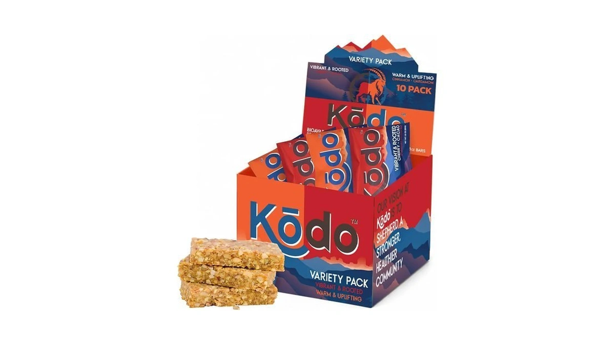Kōdo Journey Box Protein Bar Variety Pack, Collagen Protein Bars