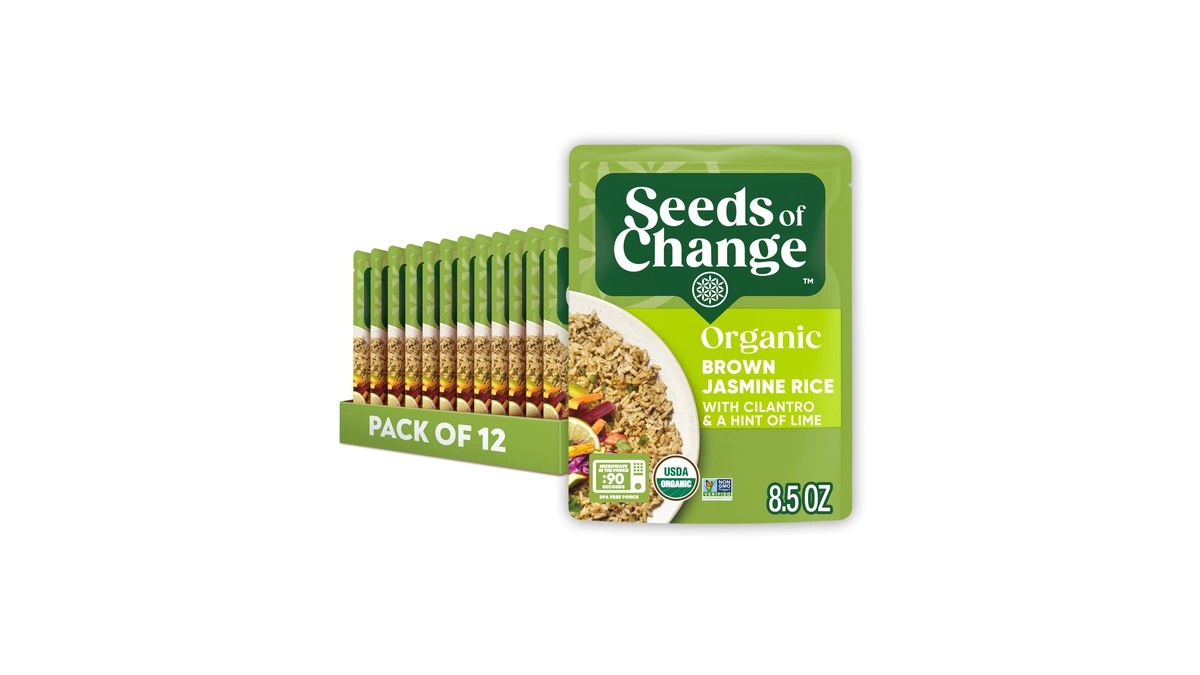 Seeds Of Change Organic Brown Jasmine Rice With Cilantro Lime,