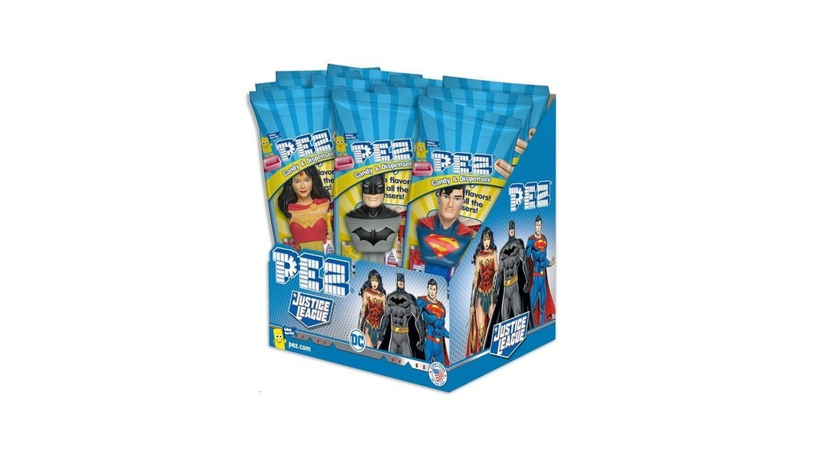 Pez Candy Dc Comics Justice League Assortment Candy Dispensers, 6.96