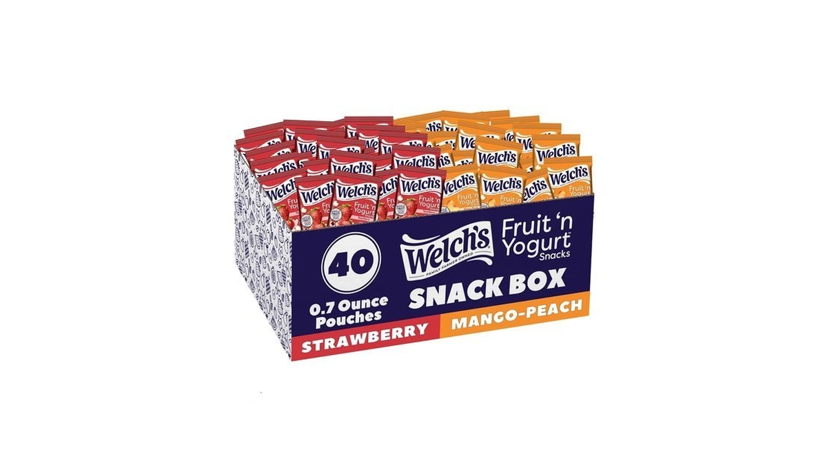 Welch's Fruit Snacks, Fruit 'n Yogurt Variety Pack, 0.7 Oz,